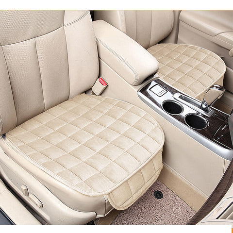 Car Front Seat Mat w/Plush Surface