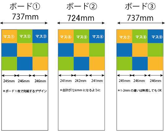 バックボード3Mのサイズ調整詳細