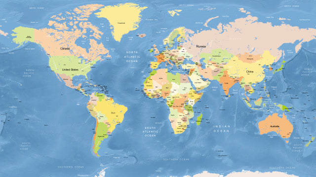 世界地図ポスター カスタマイズ