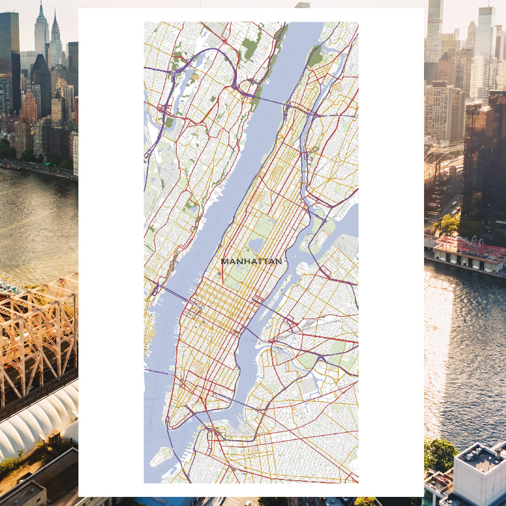 ニューヨーク 地図 マンハッタン ダウンタウン 2001年版 超細密 鳥瞰図 - 地図/旅行ガイド