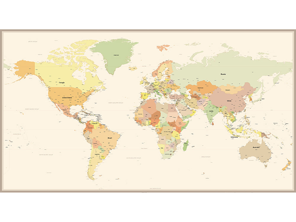 世界地図 約84 1 59 4 縮尺約分の1 ポスター 送140 休日