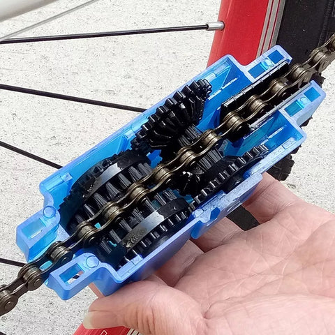 VGEBY Limpiador de cadena de bicicleta, limpiador de cuidado de  mantenimiento de cadena de bicicleta de liberación manual para bicicleta de  montaña