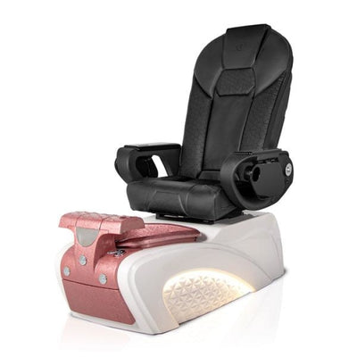 Milan ROSE Pedicure Chair. Throne Black Seat