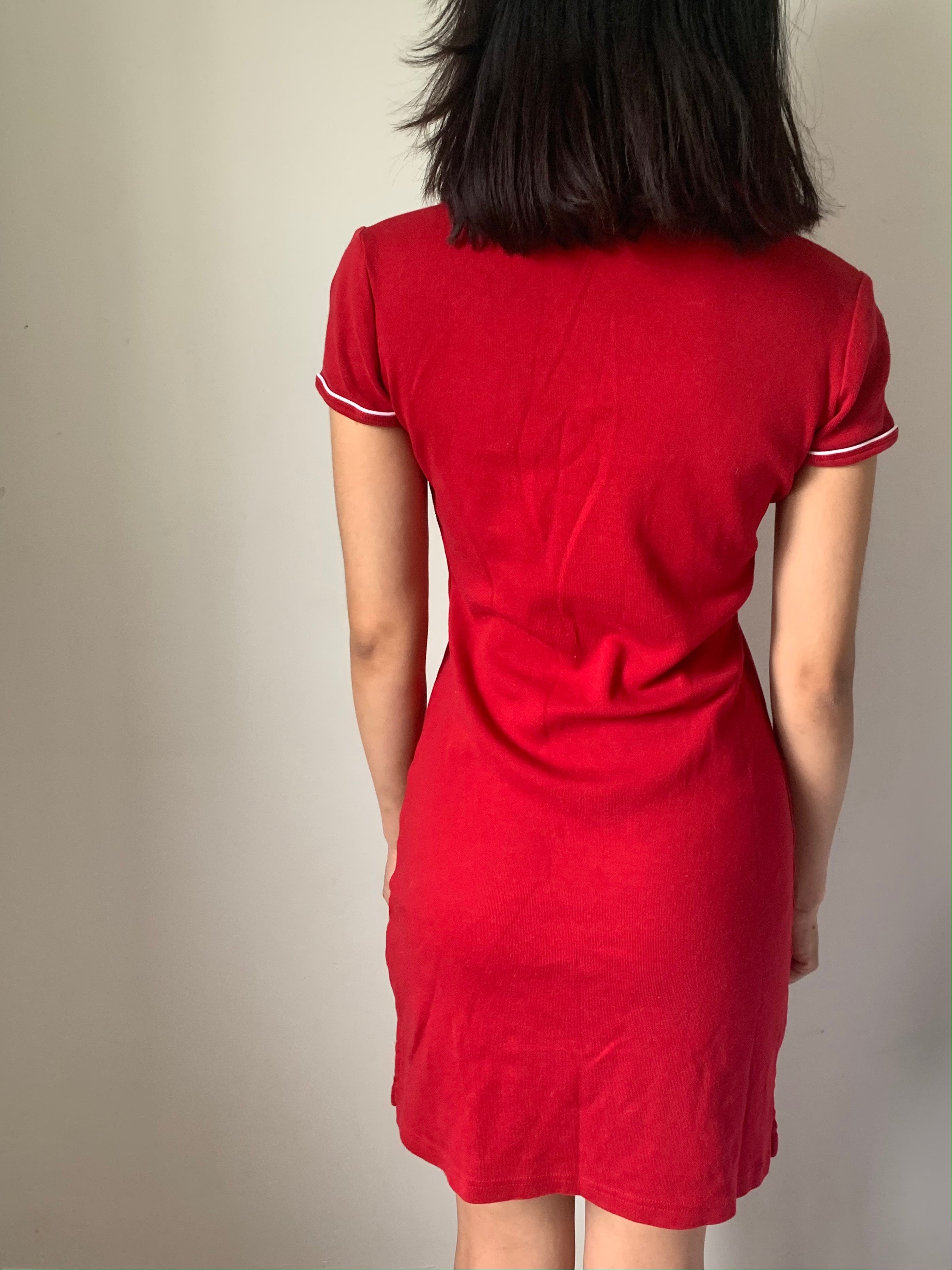 tommy hilfiger red dress