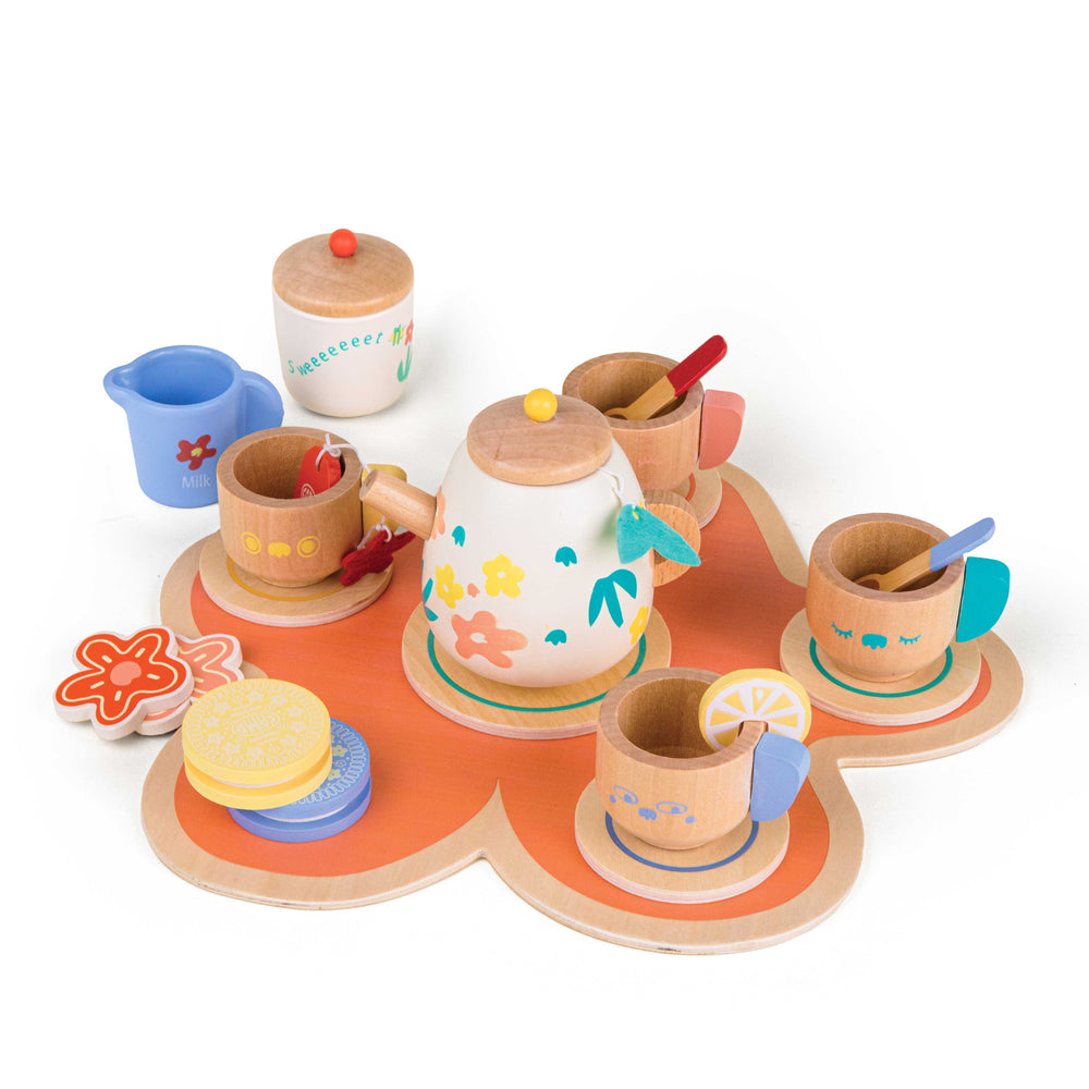 CAMP TEA-RIFFIC Wooden Playset