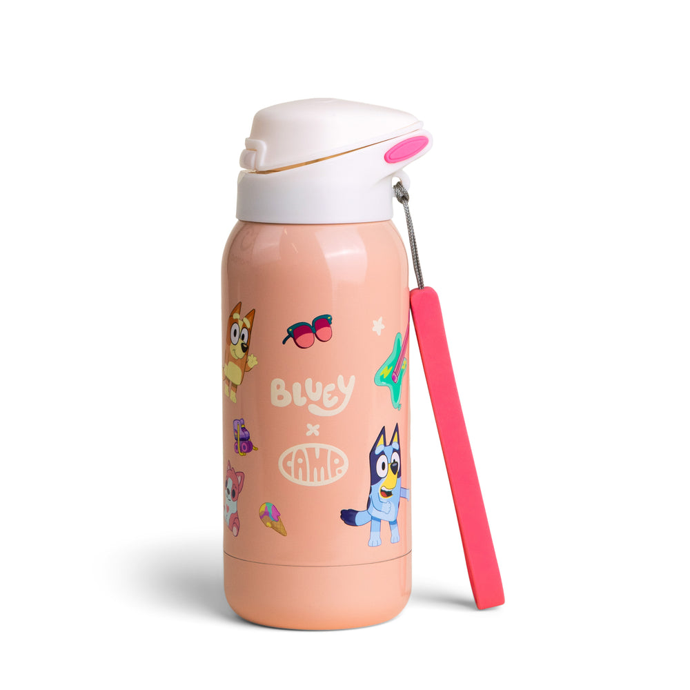 Insulated Water Bottle For Kids Cute Pattern Pop Lid Thermos Easy Button  Pop Lid For Toddler 