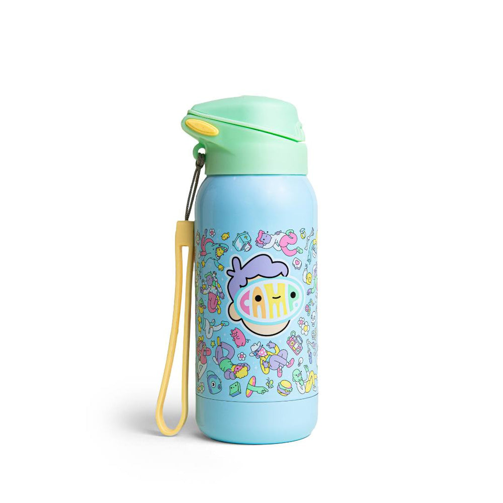 Encanto Stainless Steel Water Bottle with Built-In Straw