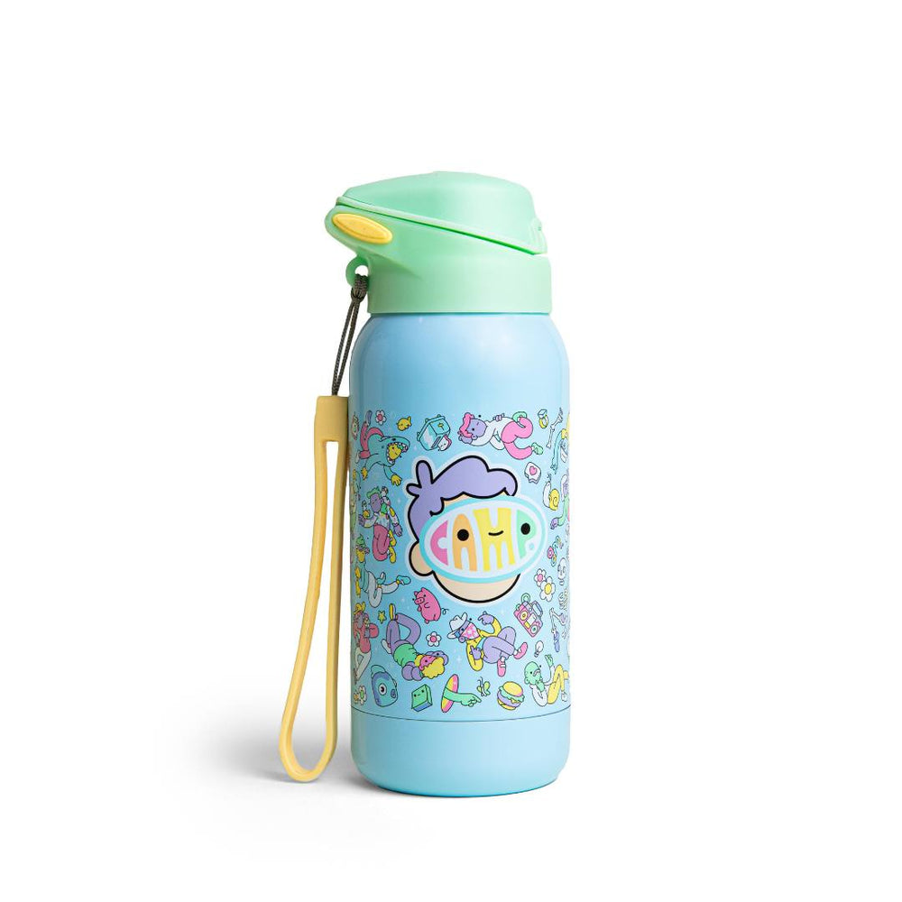 Reusable Water Bottle with Stainless Steel Trim by Amazing Facts