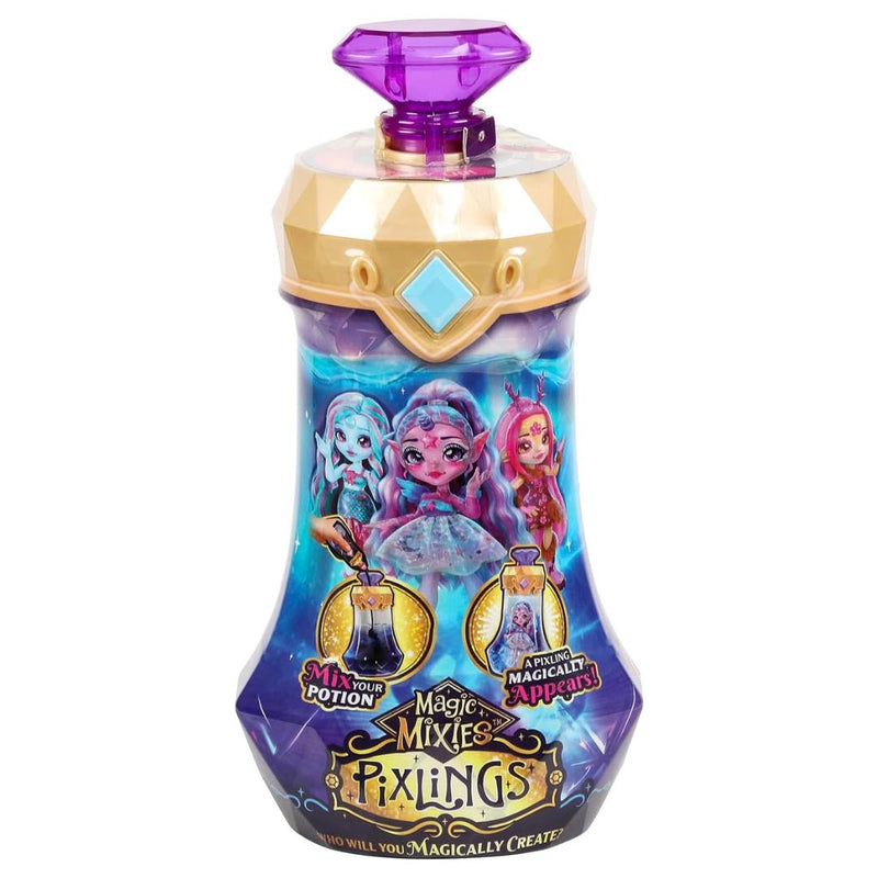 Magic Mixies Magical Misting Crystal Ball with Interactive 8 inch Blue  Plush Toy and 80+ Sounds and Reactions, Small Breeds