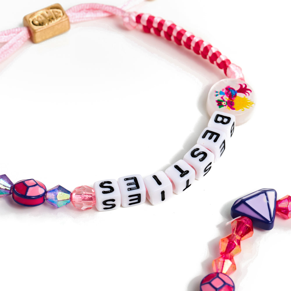 3 Bracelet Lot Colorful Friendship Best Friends Slide Bracelets and Silver  Bead | eBay