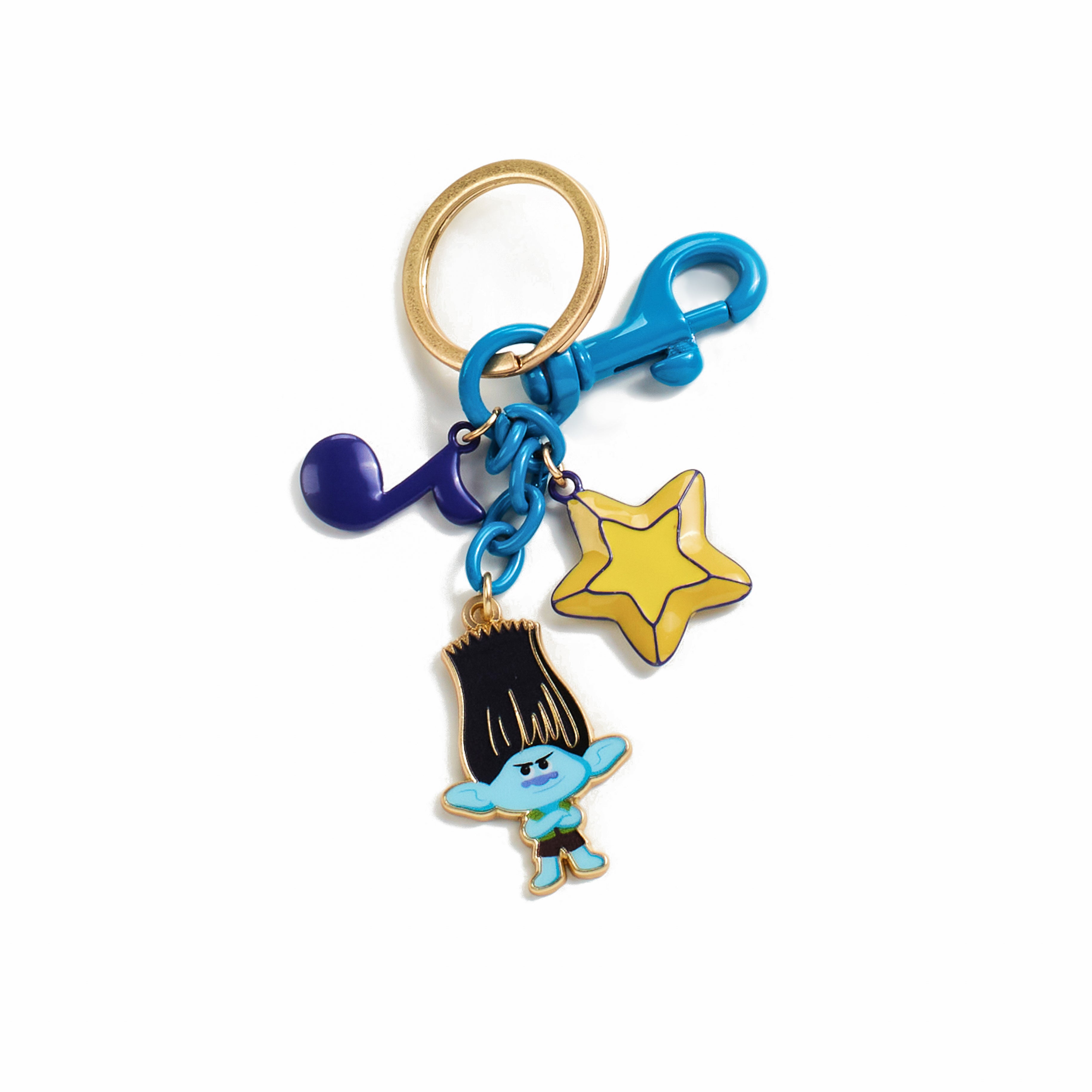 Kid's Pony Bead 3 Keychain Activity Kit - Heart, Flower & Peace Sign