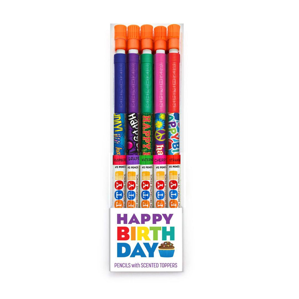 Happy Birthday Pencils, Birthday Pencils for Students, Wooden Pencils,  Birthday Party Pencil with Top Erasers, Happy Birthday Pencils for Kids