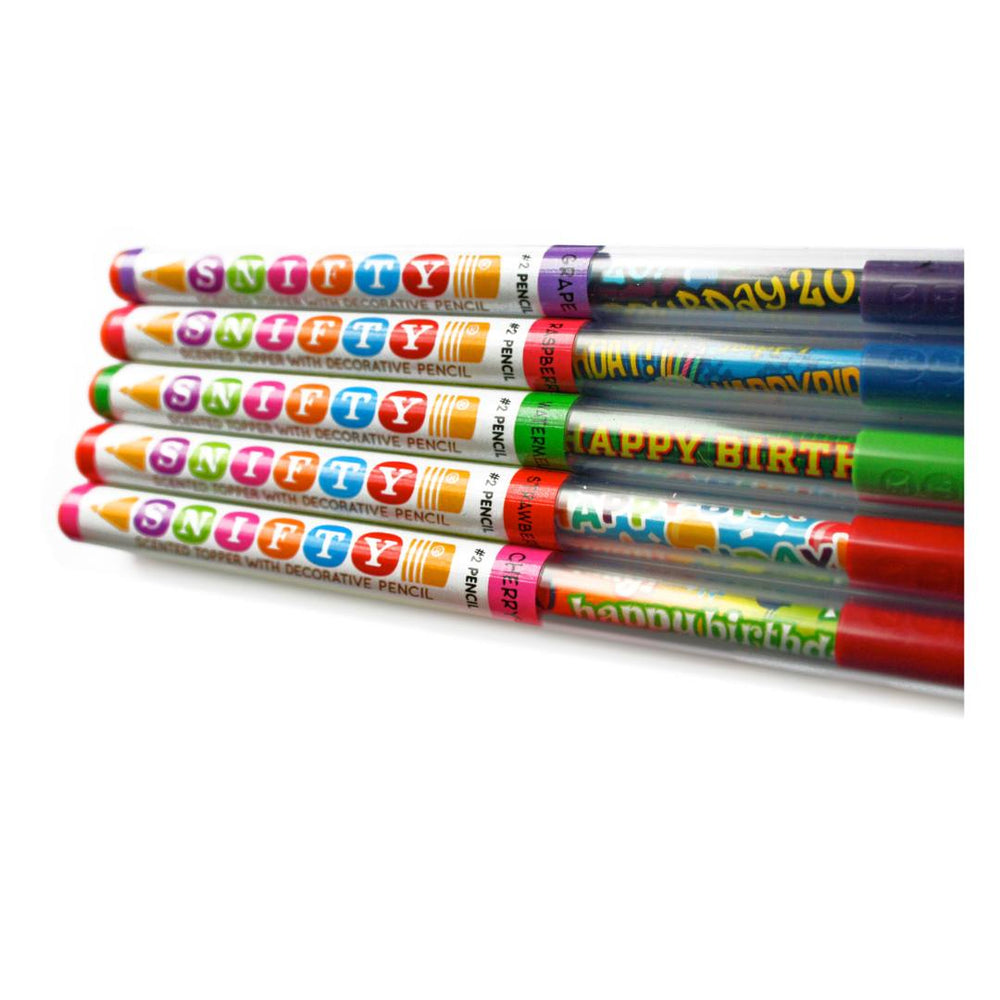Snifty SPT5008 Happy Birthday Pencil Topper, Set of 5