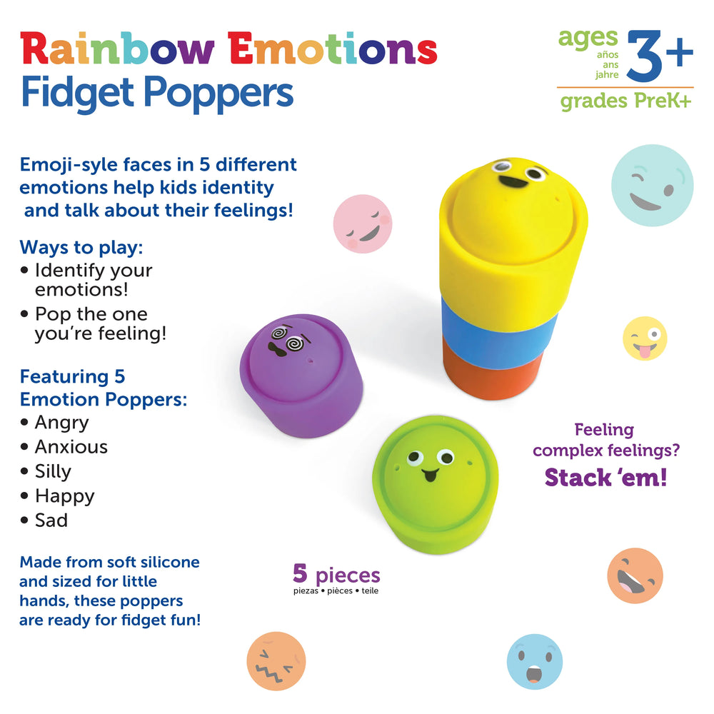 Rainbow Emotion Fidget Poppers