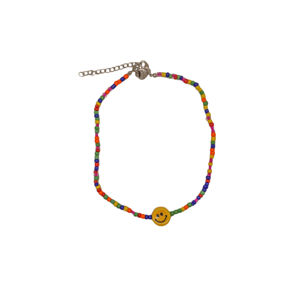 Bari Multi Color Smiley Necklace