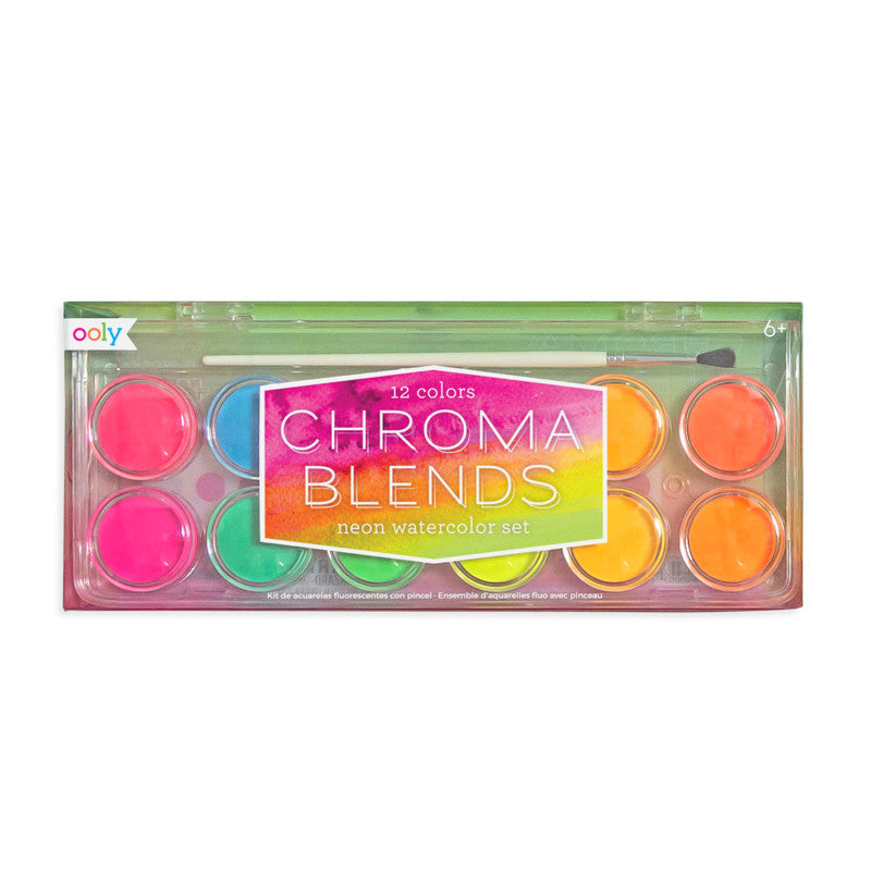 Ooly Chroma Blends Neon Watercolor Set