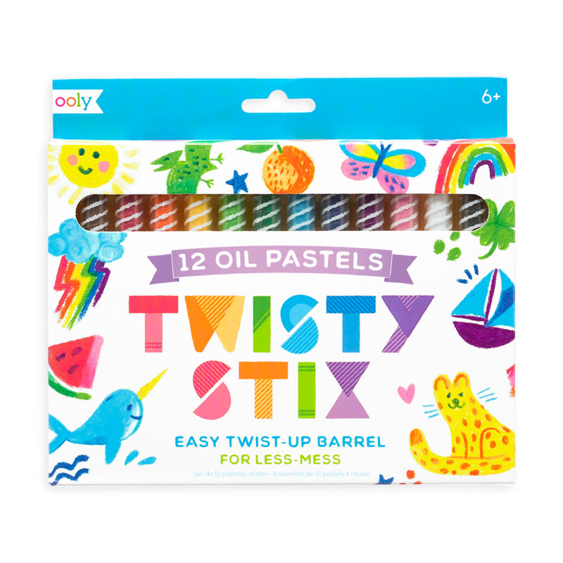 Ooly Twisty Stix Oil Pastels (12-Pack)