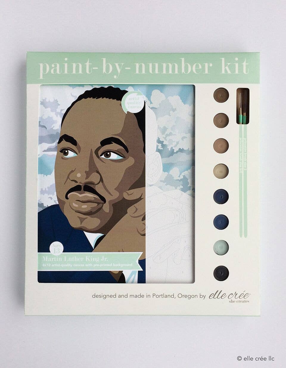 Fox with Chicory | Paint-by-Number Kit for Adults — Elle Crée (she creates)