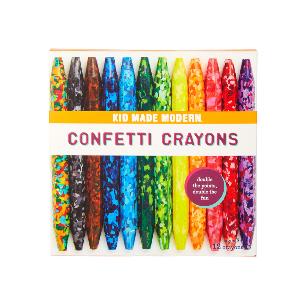 Kid Made Modern Confetti Crayons Set of 12