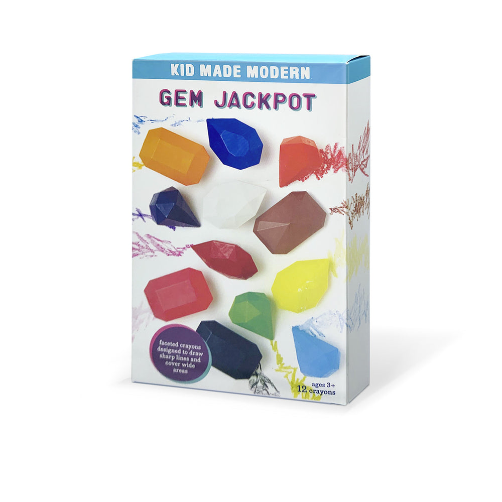 Kid Made Modern Gem Jackpot Crayons 12-Piece Set