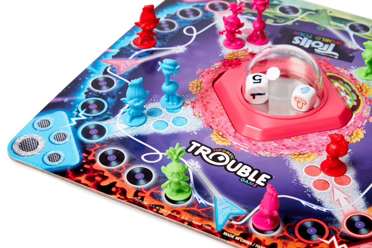 Trouble: Trolls World Tour Edition Board Game