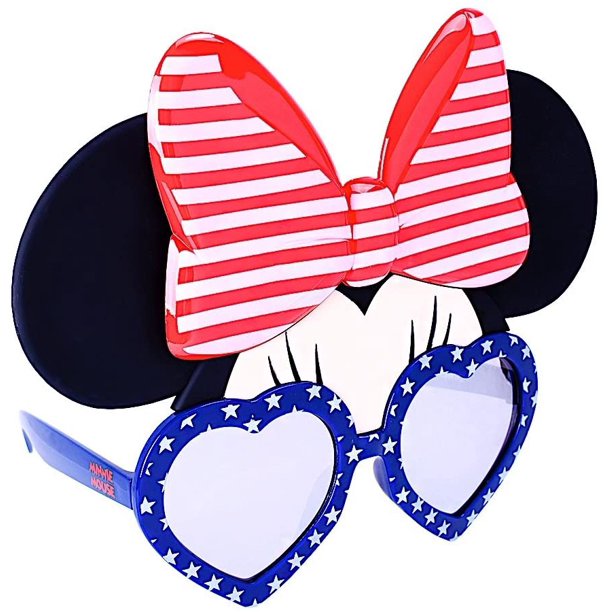 Red White and Blue Minnie Sun-Staches