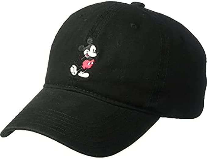 Mickey Baseball Cap Washed Twill Black