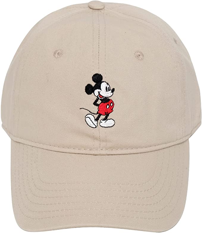 Mickey Baseball Cap Washed Twill Khaki