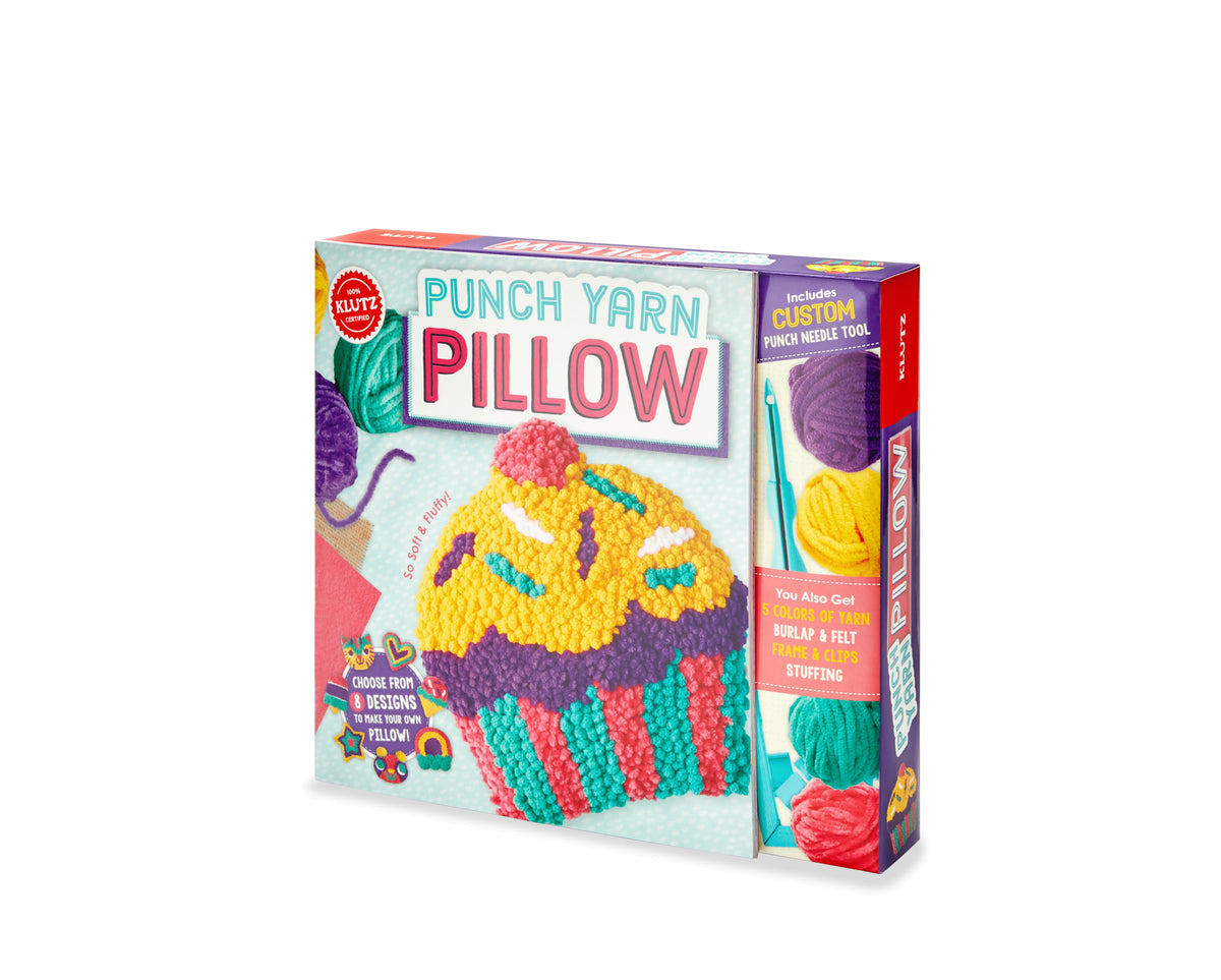 Klutz Punch Yarn Pillow