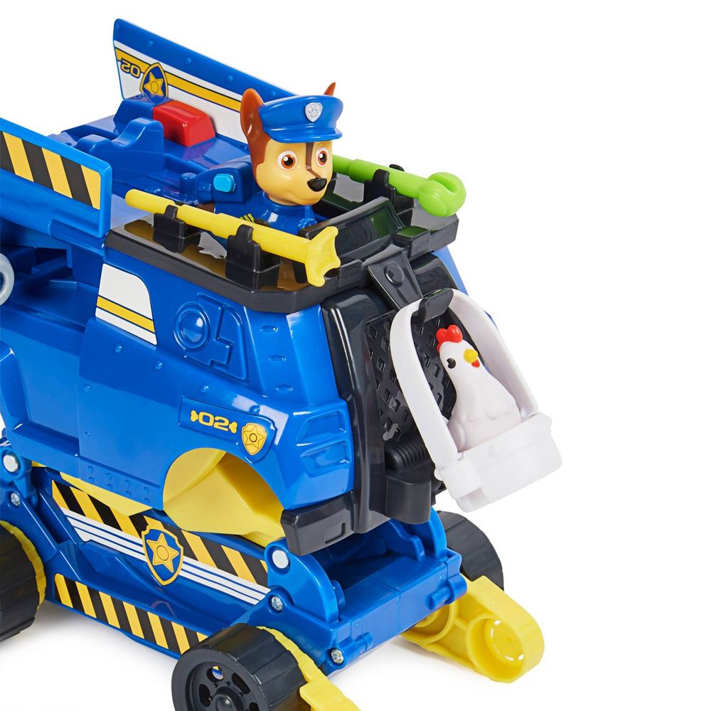 PAW Patrol Chase Rise and Rescue Transforming Toy Car with Action Figures and Accessories