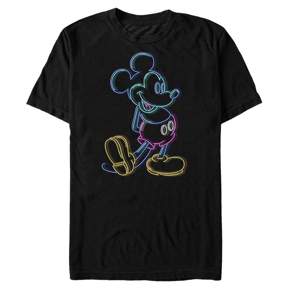 Adult Mickey Mouse Classic Neon Light Crew Tee