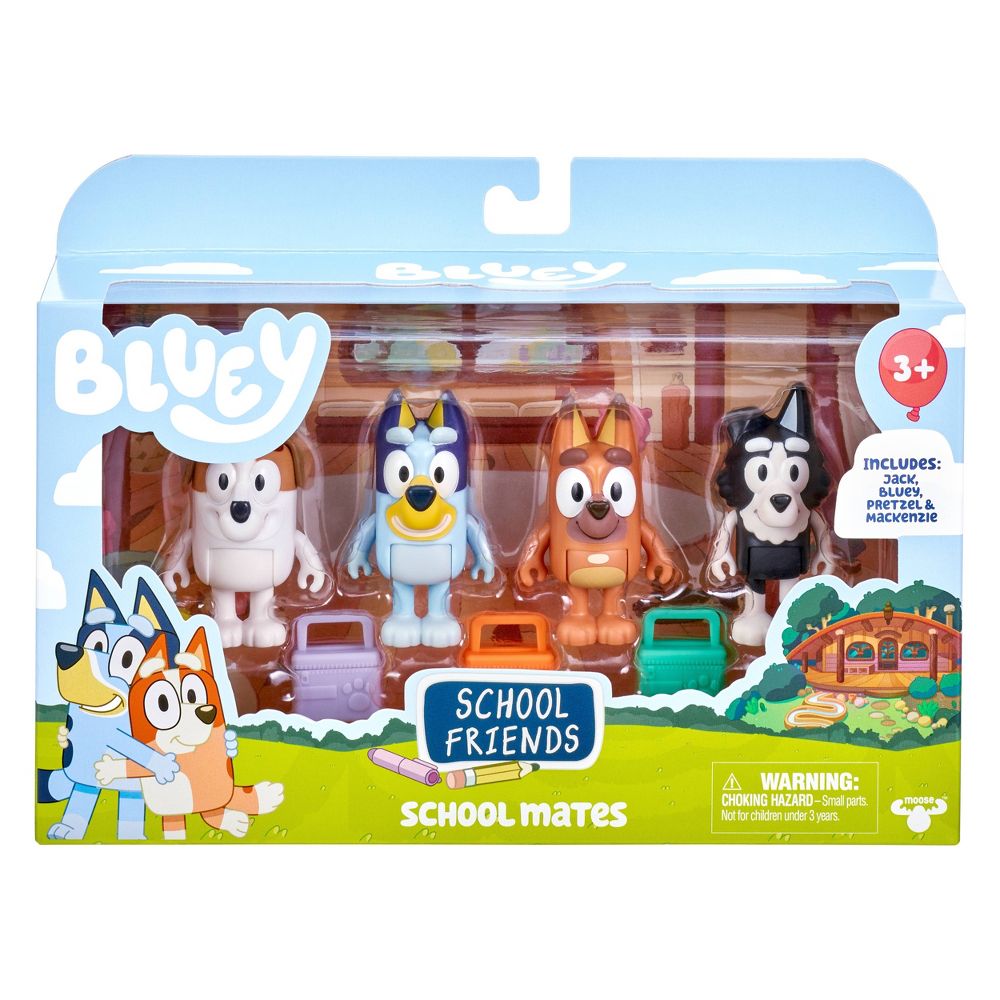 Bluey School Friends Figure 4 Pack