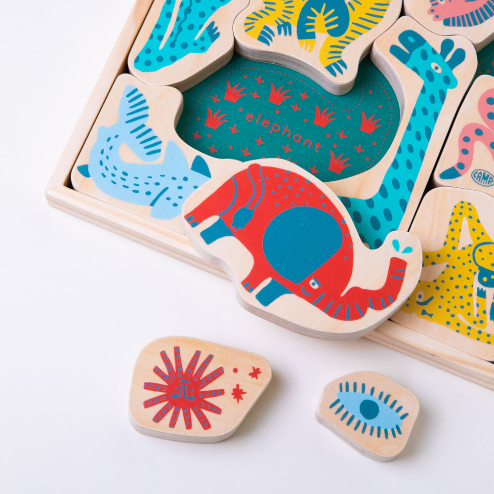 CAMP Wooden Stacking Puzzle - Animals