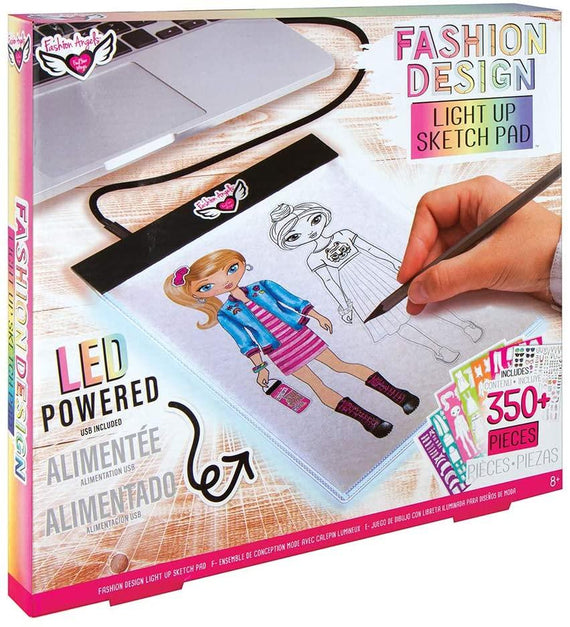 Fashion Angels Tween Activity Fashion Designer Light up Sketch Pad