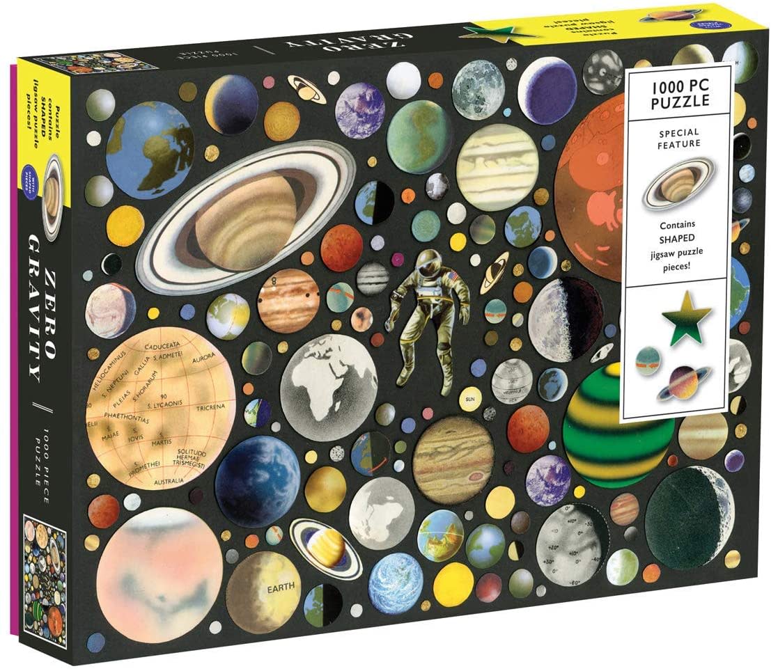 Zero Gravity 1000 Piece Puzzle With Shaped Pieces