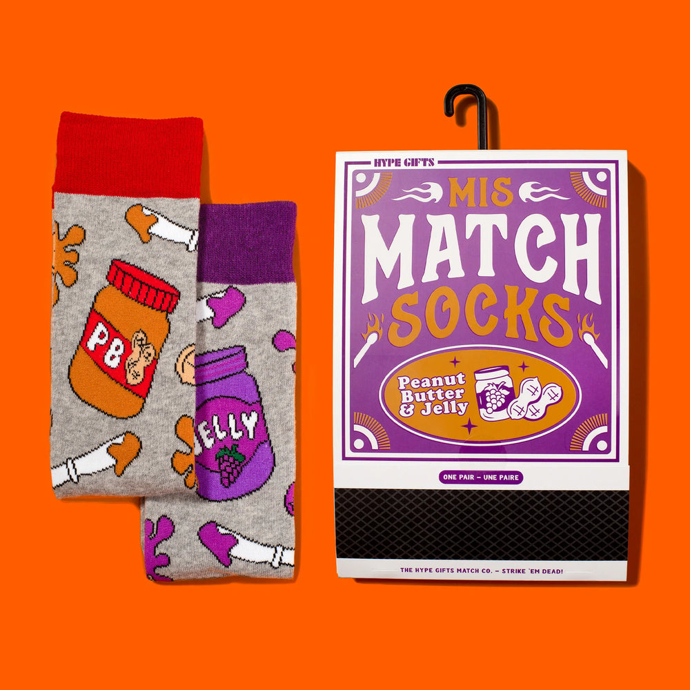 Main & Local Mismatch PB & J Socks