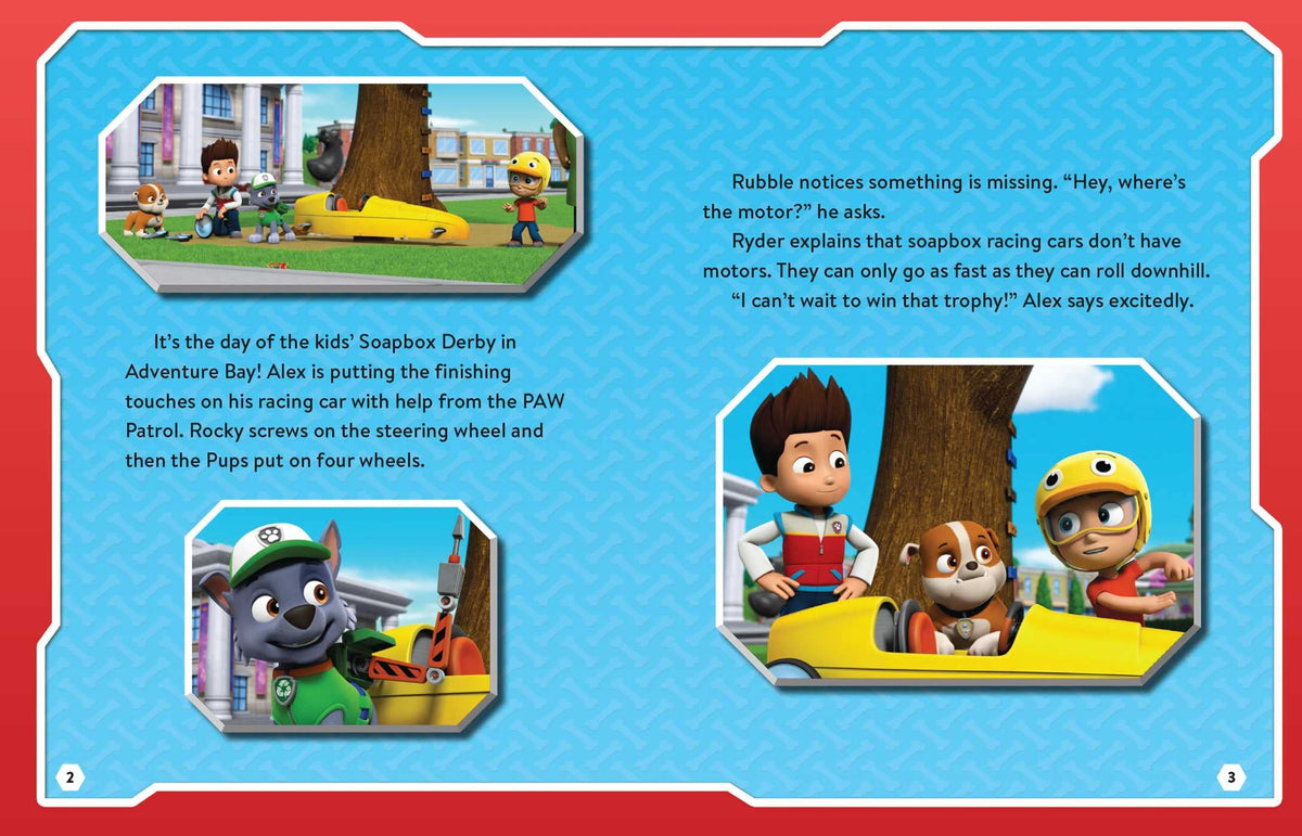 PAW Patrol Racing to the Rescue Book & Magnetic Play Set