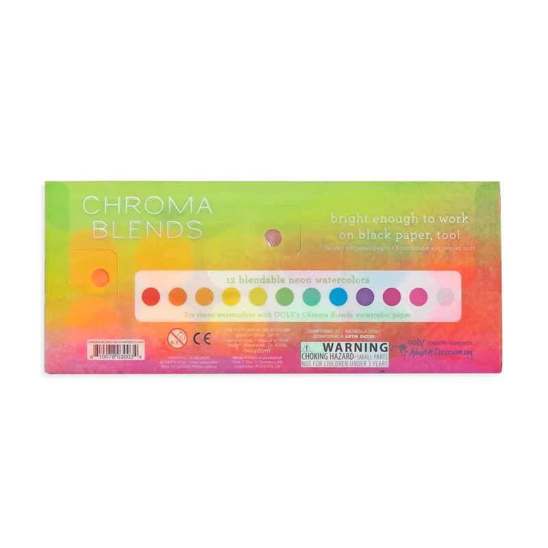 Ooly Chroma Blends Neon Watercolor Set