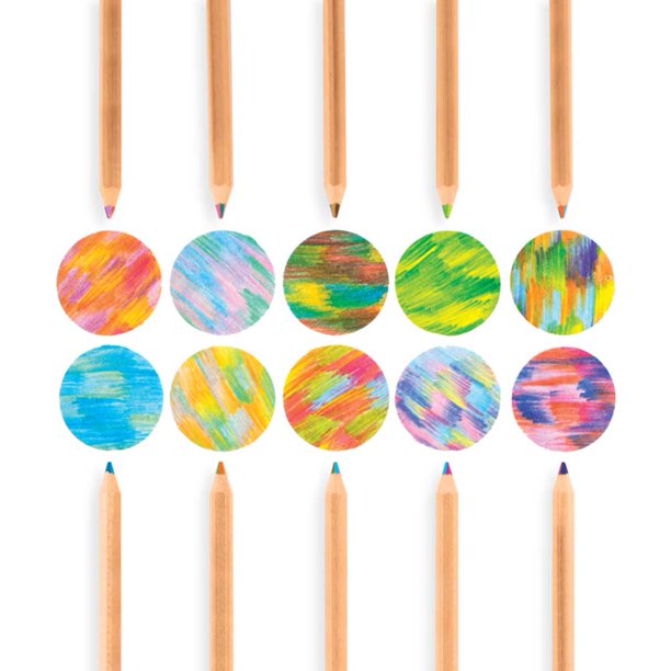 Ooly Kaleidoscope Multi-Colored Pencils - Set of 10