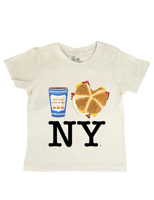 Piccoliny Coffee Bacon Egg N Cheese NY Tee Natural