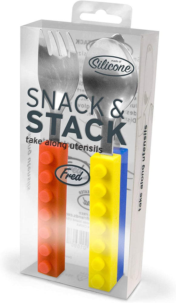 Fred & Friends Silverware Set (Set of 3) Snack 'n Stack – Little