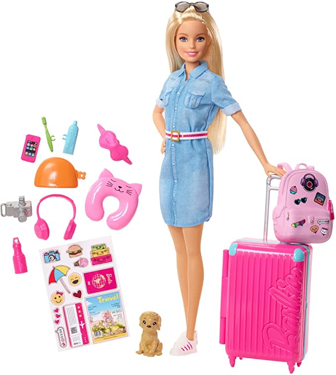 Barbie® Travel Doll & Puppy Playset