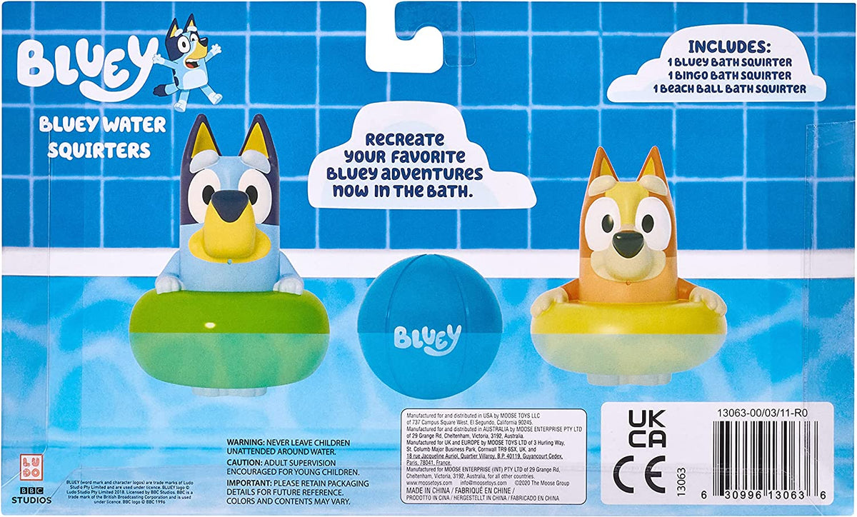 Bluey Bath Squirters 3Pk