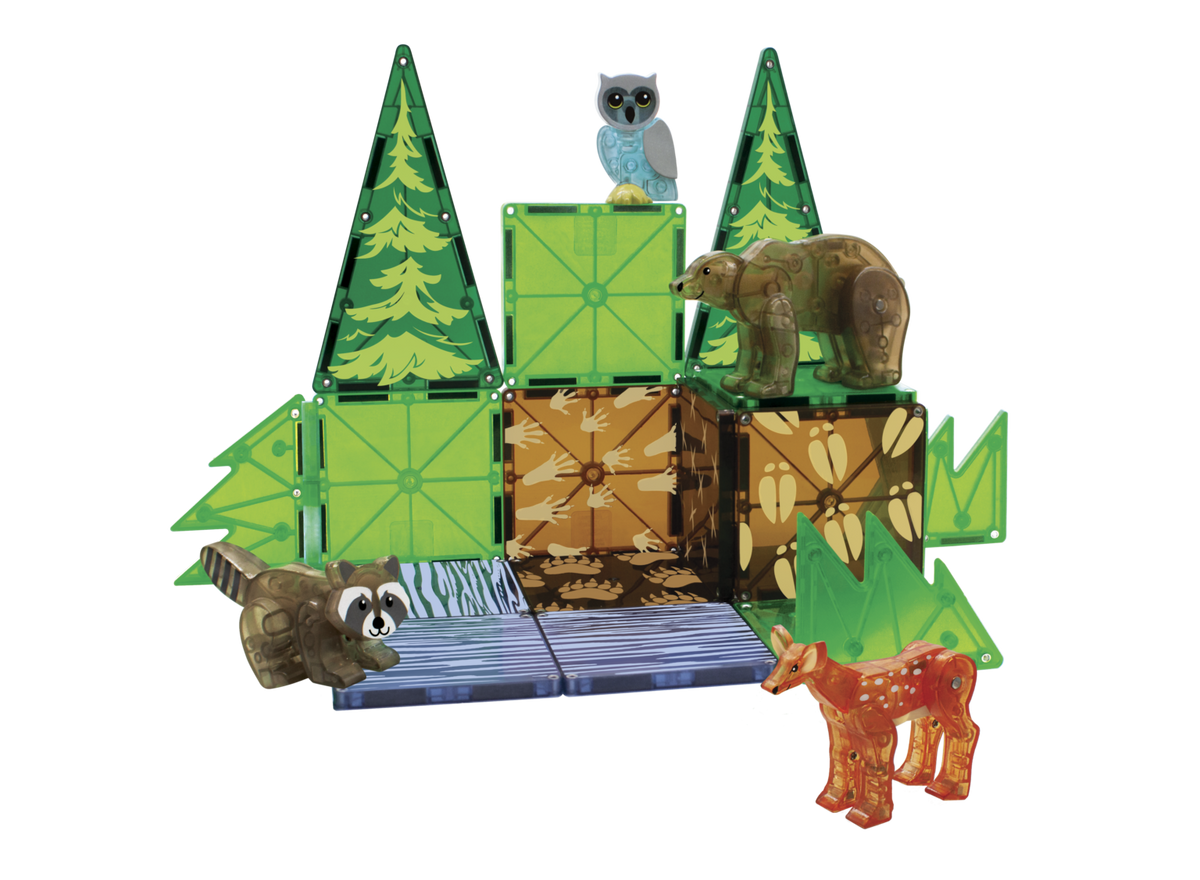 Magna-Tiles Forest Animals 25-Piece Building Set