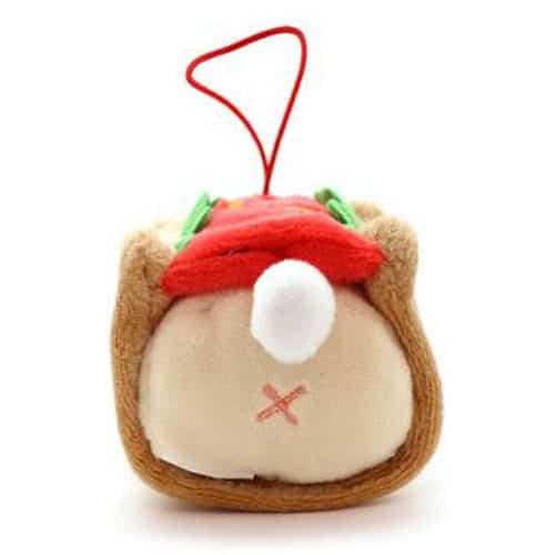 Anirollz Mini Plush Bunny Hot Dog Keychain Ornament Bunniroll 3