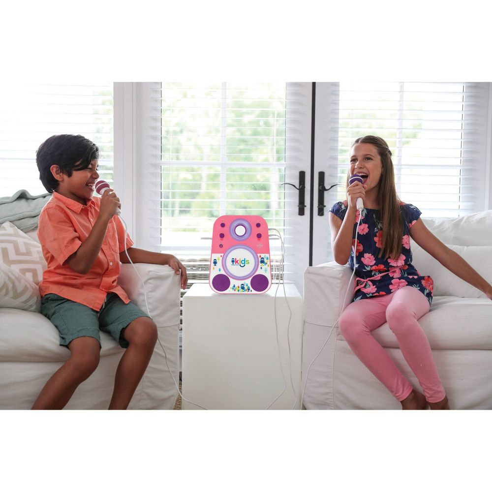 Singing Machine Kids Mood Karaoke System : Pink/Purple