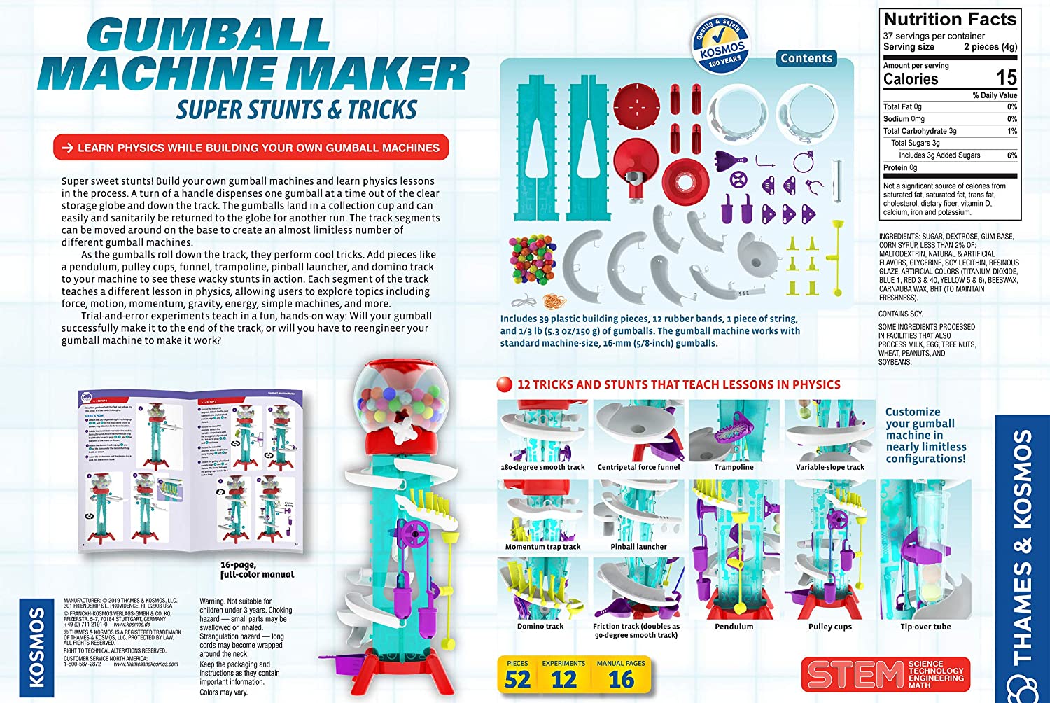 Gumball Machine Maker  DIY Physics & Engineering STEM Experiment Kit –  Thames & Kosmos