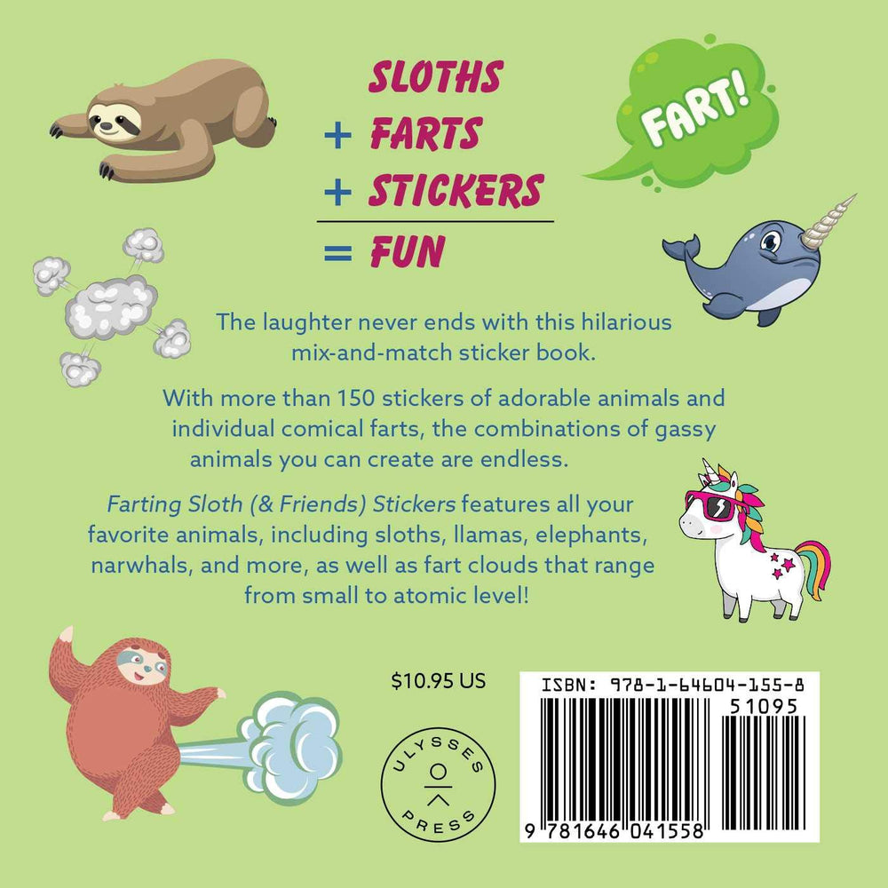 Farting Sloth & Friends Stickers