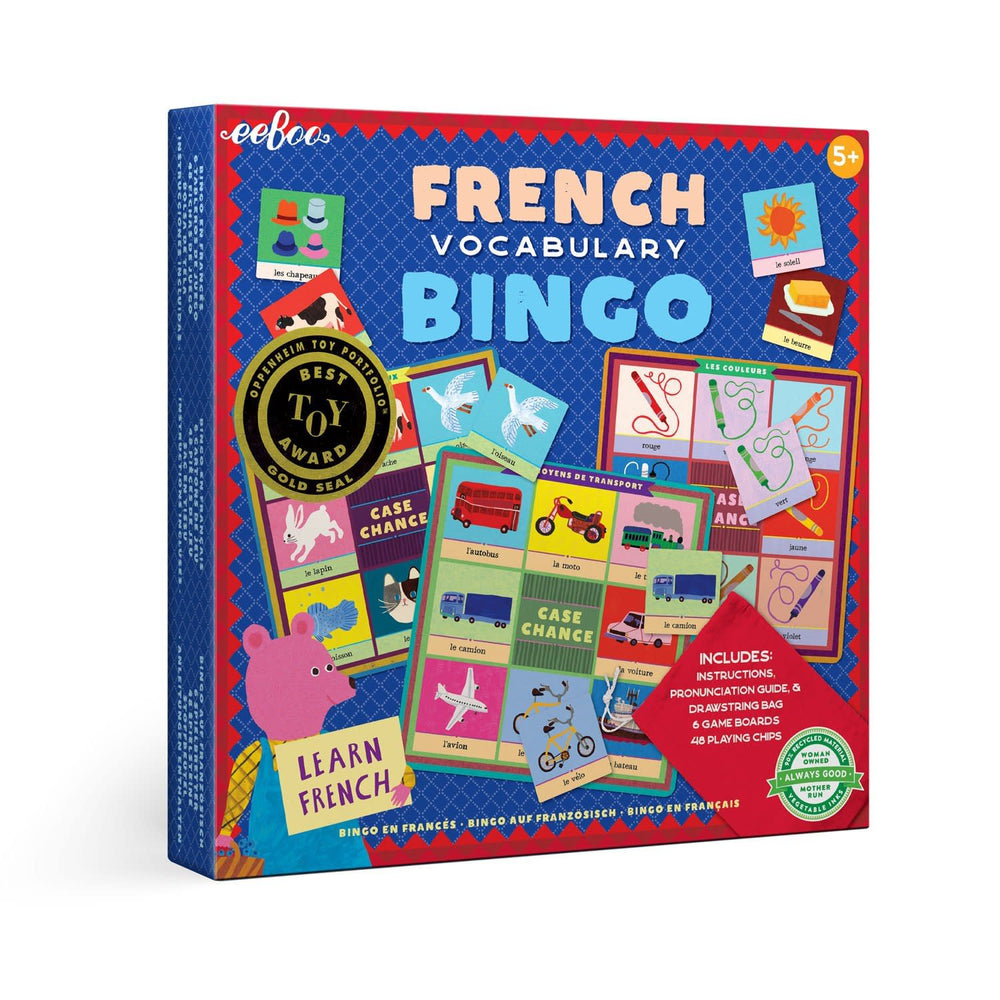 eeBoo French Vocabulary Bingo