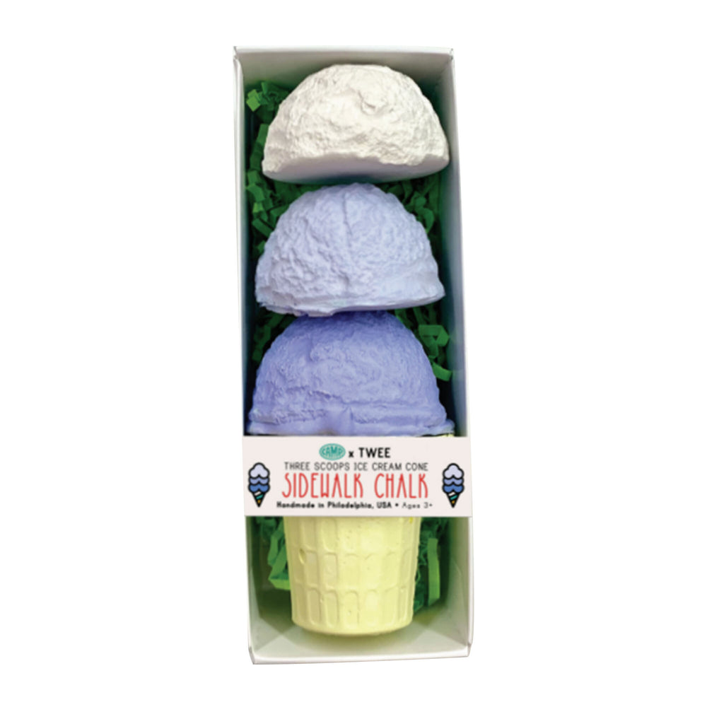 CAMP X Twee: Ombre Three Scoops Ice Cream Cone Chalk